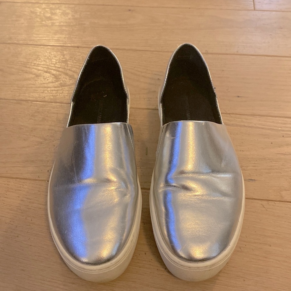 Rebecca Minkoff silver slides